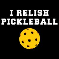 I Relish Pickleball Cropped Pullover Crew