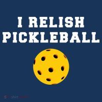 I Relish Pickleball 7 Panel Mesh Trucker Snapback Hat
