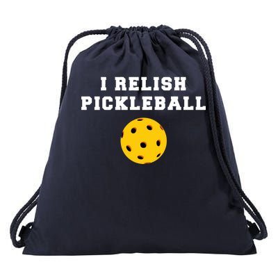 I Relish Pickleball Drawstring Bag