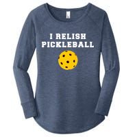 I Relish Pickleball Women's Perfect Tri Tunic Long Sleeve Shirt