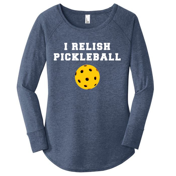 I Relish Pickleball Women's Perfect Tri Tunic Long Sleeve Shirt