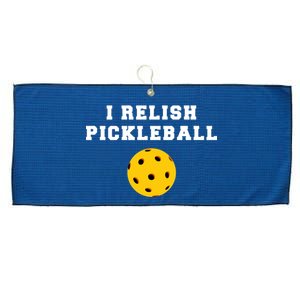 I Relish Pickleball Large Microfiber Waffle Golf Towel