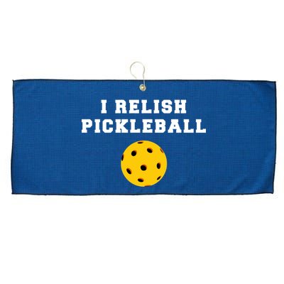 I Relish Pickleball Large Microfiber Waffle Golf Towel