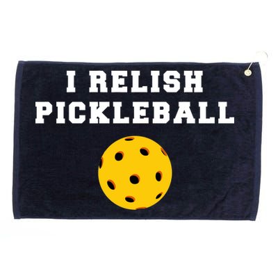 I Relish Pickleball Grommeted Golf Towel