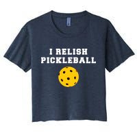 I Relish Pickleball Women's Crop Top Tee