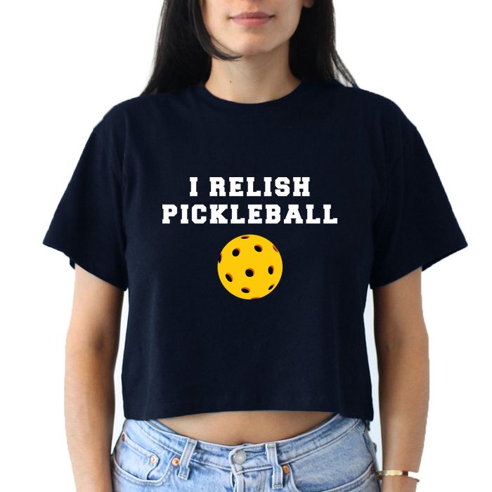 I Relish Pickleball Women's Crop Top Tee