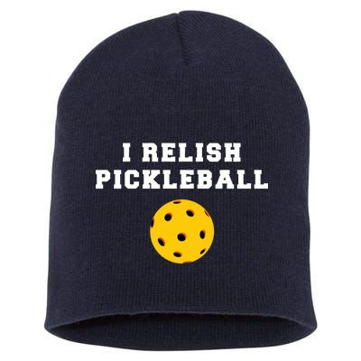 I Relish Pickleball Short Acrylic Beanie