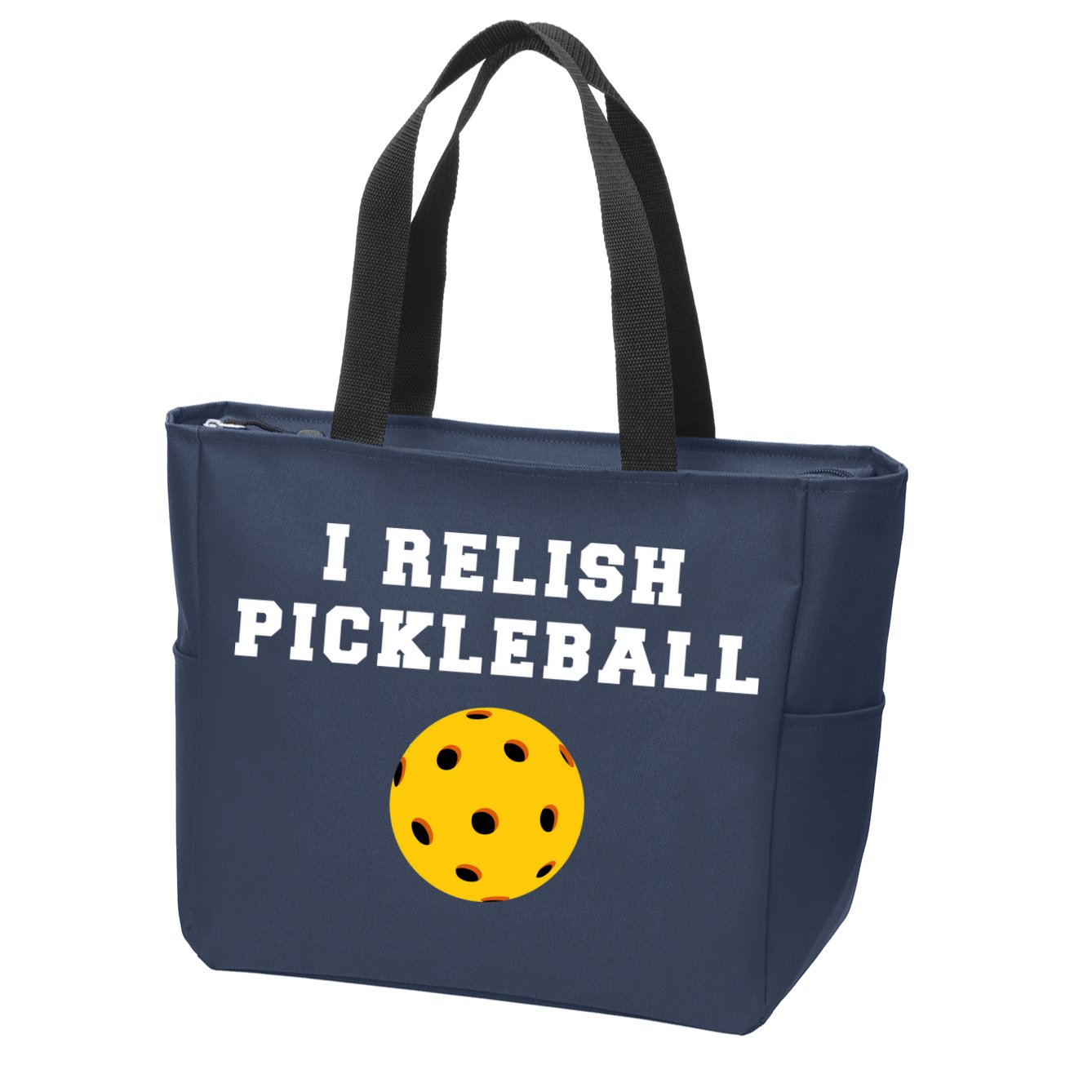 I Relish Pickleball Zip Tote Bag