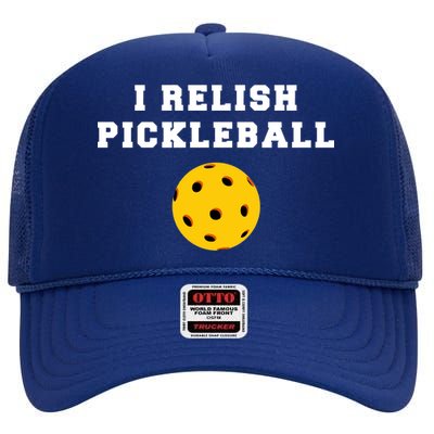 I Relish Pickleball High Crown Mesh Back Trucker Hat