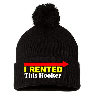 I Rented This Hooker Pom Pom 12in Knit Beanie