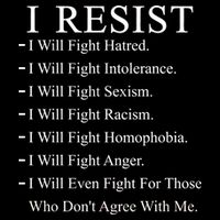 I Resist. I Will Fight. The Resistance Anti Trump Performance Shirt