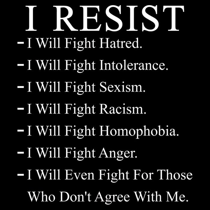 I Resist. I Will Fight. The Resistance Anti Trump Performance Shirt