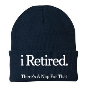 I Retired There's A Nap For That Knit Cap Winter Beanie