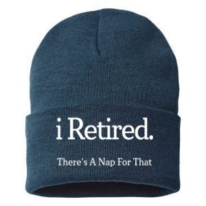 I Retired There's A Nap For That Sustainable Knit Beanie