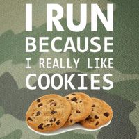 I Run Because I Really Like Cookies Legacy Tie Dye Trucker Hat