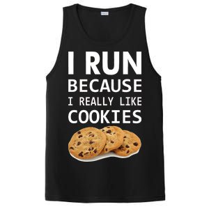 I Run Because I Really Like Cookies PosiCharge Competitor Tank