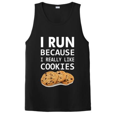 I Run Because I Really Like Cookies PosiCharge Competitor Tank