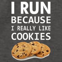 I Run Because I Really Like Cookies Vector Backpack