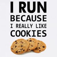 I Run Because I Really Like Cookies Garment-Dyed Sweatshirt