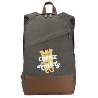 I Run On Coffee And Anxiety Cotton Canvas Backpack