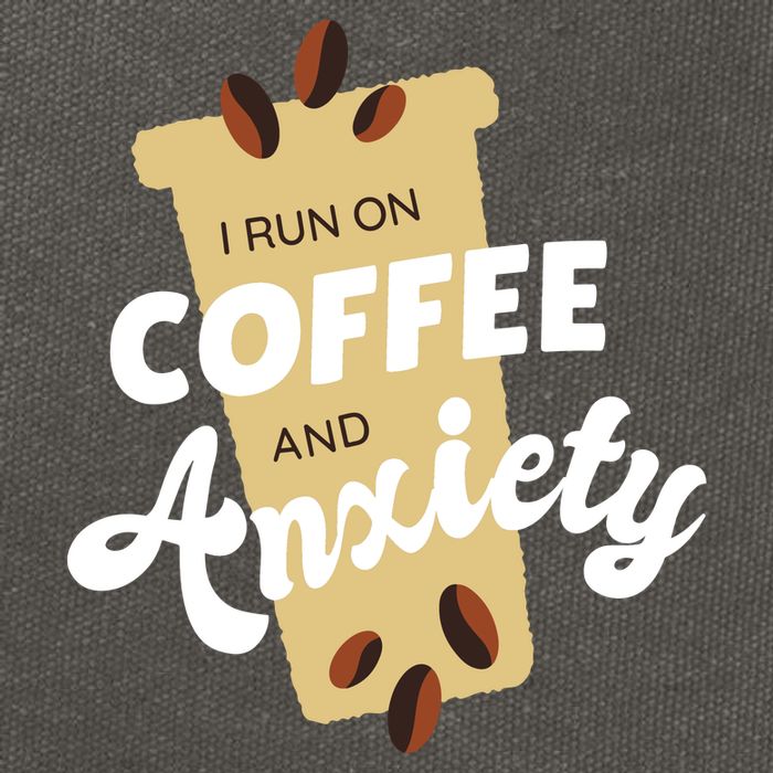I Run On Coffee And Anxiety Cotton Canvas Backpack