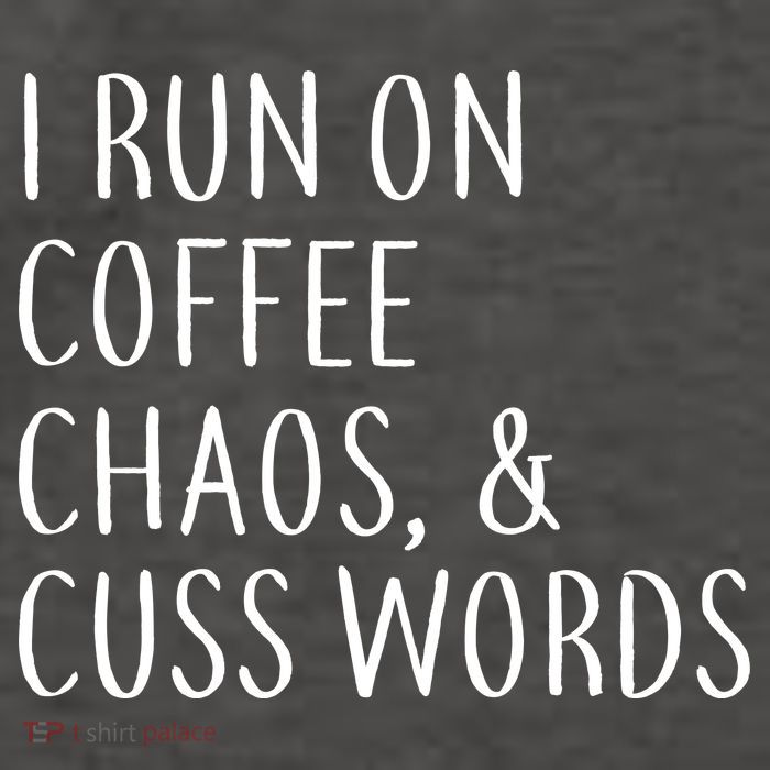 I Run On Coffee Chaos, & Cuss Words Vector Backpack