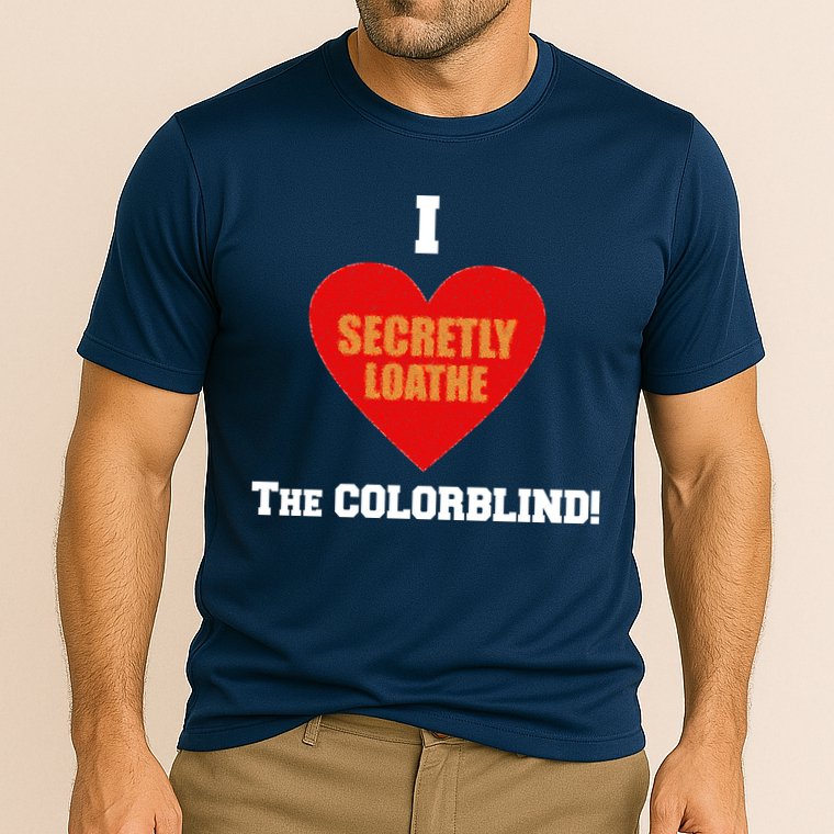 I Secretly Loathe Colorblind Performance Shirt
