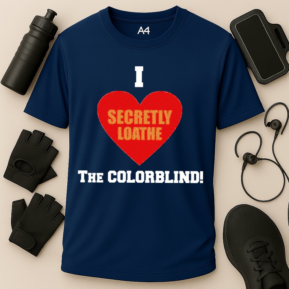 I Secretly Loathe Colorblind Performance Shirt