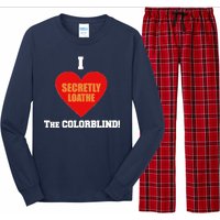 I Secretly Loathe Colorblind Long Sleeve Pajama Set