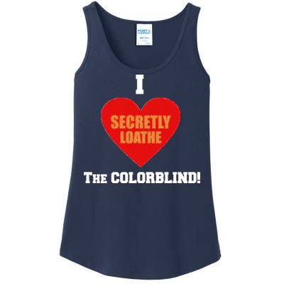 I Secretly Loathe Colorblind Ladies Essential Tank