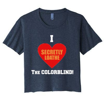 I Secretly Loathe Colorblind Crop Top