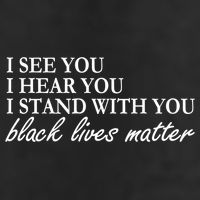 I See Hear Stand With You Black Lives Matter 25L Jumbo Tote