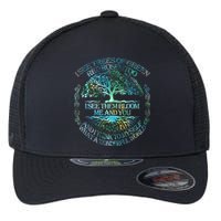 I See Trees Of Green Red Roses Too Hippie Flexfit Unipanel Trucker Cap