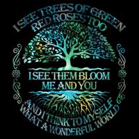 I See Trees Of Green Red Roses Too Hippie Apron