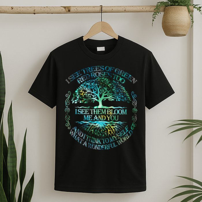 I See Trees Of Green Red Roses Too Hippie T-Shirt