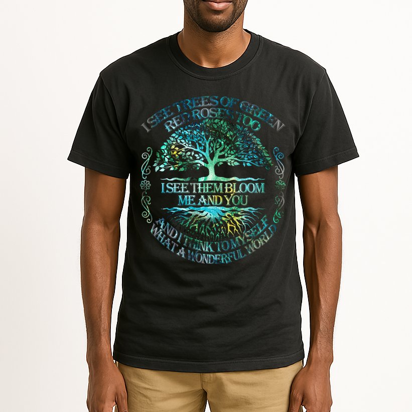 I See Trees Of Green Red Roses Too Hippie Tall T-Shirt