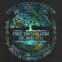 I See Trees Of Green Red Roses Too Hippie 15oz Campfire Ceramic Mug