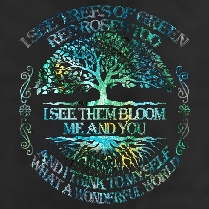 I See Trees Of Green Red Roses Too Hippie 15oz Campfire Ceramic Mug