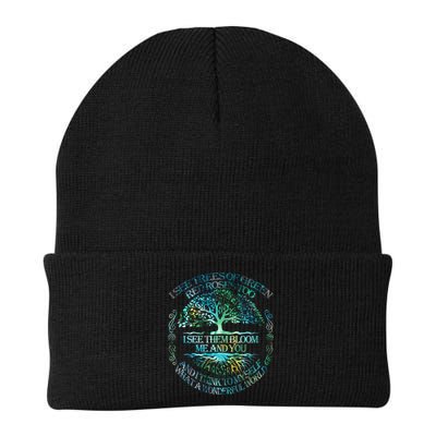 I See Trees Of Green Red Roses Too Hippie Beanie