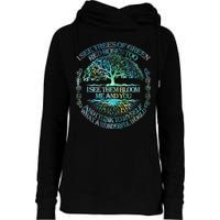 I See Trees Of Green Red Roses Too Hippie Womens Funnel Neck Pullover Hood