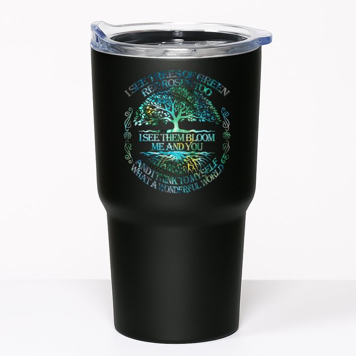 I See Trees Of Green Red Roses Too Hippie Tumbler