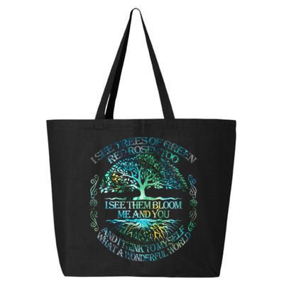 I See Trees Of Green Red Roses Too Hippie 25L Jumbo Tote