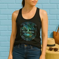 I See Trees Of Green Red Roses Too Hippie Womens Tank Top