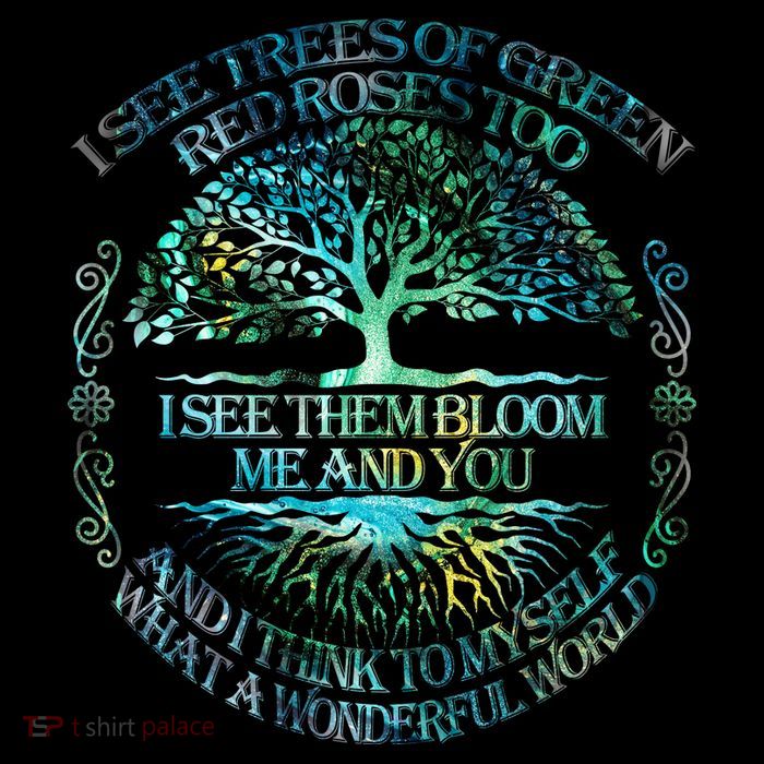 I See Trees Of Green Red Roses Too Hippie Tank Top