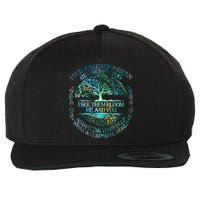 I See Trees Of Green Red Roses Too Hippie Wool Snapback Cap