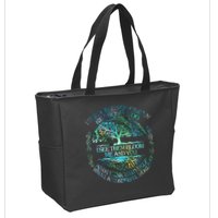 I See Trees Of Green Red Roses Too Hippie Zip Tote Bag