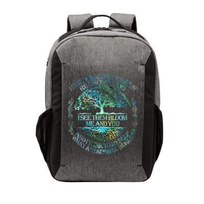 I See Trees Of Green Red Roses Too Hippie Vector Backpack