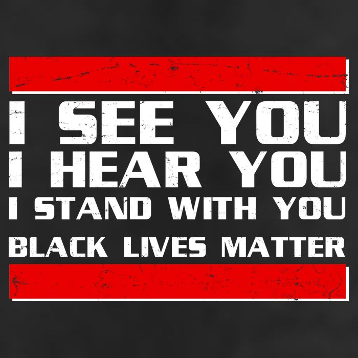 I See You Hear You Stand With You Black Lives Matter Adult Drive Performance Visor