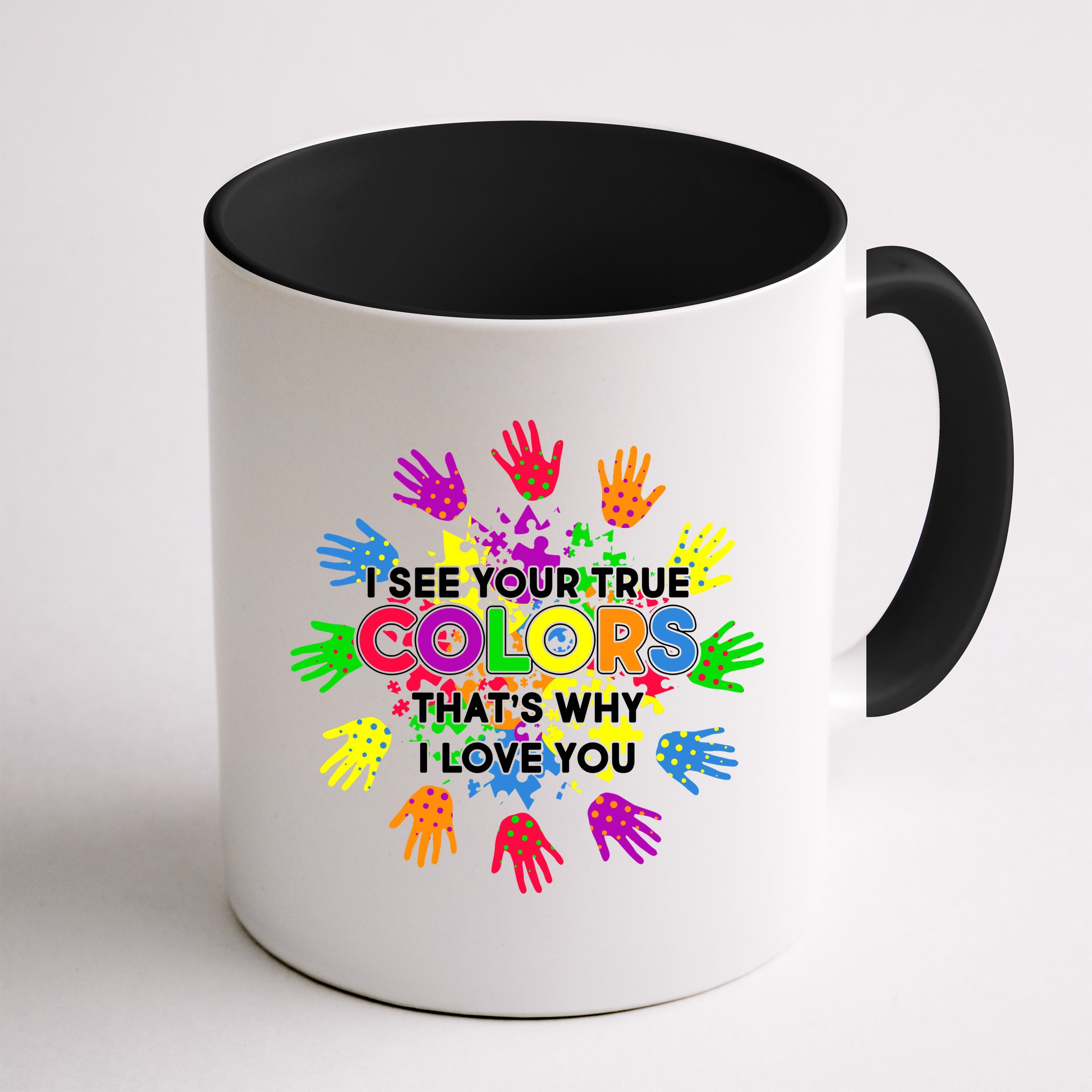 I See Your True Colors Autism Mug