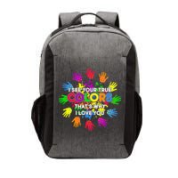 I See Your True Colors Autism Vector Backpack